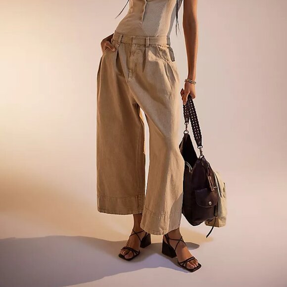 FREE PEOPLE Sweet Talk Chino Pant Sz 10 - Picture 3 of 7